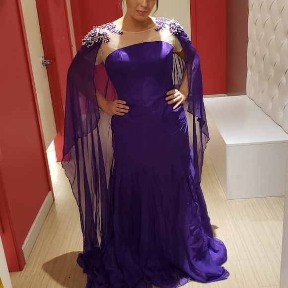 Game of Thrones Cape Dress - Queens Style Sz 12 - Picture 3 of 8